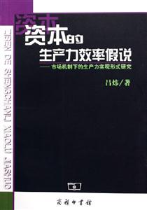 資本的生產力效率假說市場機制下的生產力實現形式研究 資本的生產力效率假說市場機制下的生產力實現形式研究