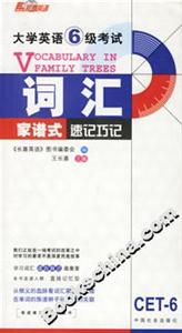 06王長(zhǎng)喜大學(xué)英語(yǔ)六級(jí)考試詞匯家譜式速記巧記 06王長(zhǎng)喜大學(xué)英語(yǔ)六級(jí)考試詞匯家譜式速記巧記