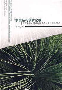 制度結(jié)構(gòu)創(chuàng)新論綱 制度結(jié)構(gòu)創(chuàng)新論綱