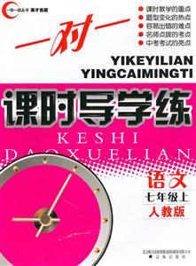 語(yǔ)文七年級(jí)上人教版一對(duì)一課時(shí)導(dǎo)學(xué)練 語(yǔ)文七年級(jí)上人教版一對(duì)一課時(shí)導(dǎo)學(xué)練
