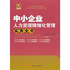 中小企業人力資源精細化管理實務全書 中小企業人力資源精細化管理實務全書