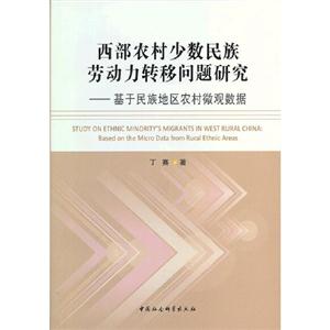 西部農村少數民族勞動力轉移問題研究基于民族地區農村微觀數據 西部農村少數民族勞動力轉移問題研究基于民族地區農村微觀數據